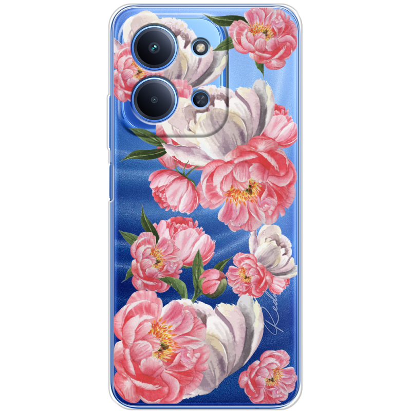 Прозорий чохол BoxFace Poco C85 Peony Watercolor Style