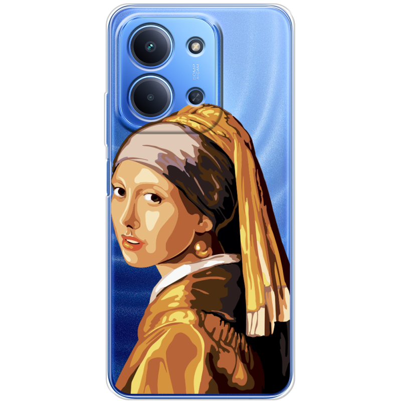 Прозорий чохол BoxFace Poco C85 Девушка с жемчужной серёжкой