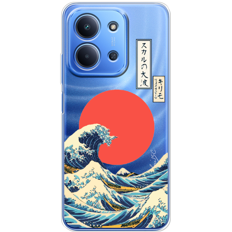 Прозорий чохол BoxFace Poco C85 Большая волна в Канагаве