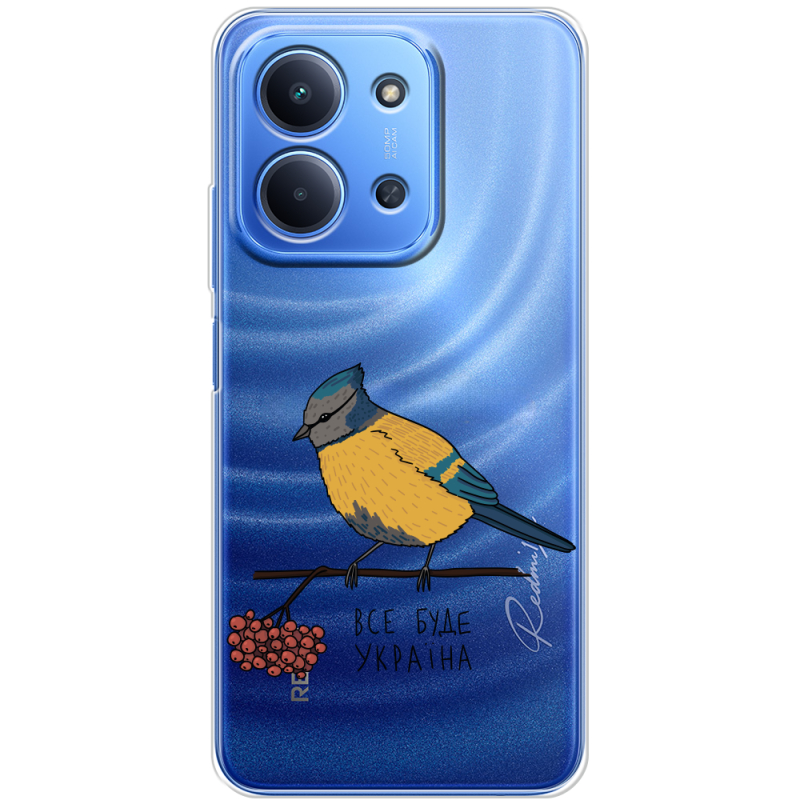 Прозорий чохол BoxFace Poco C85 Синиця і калина