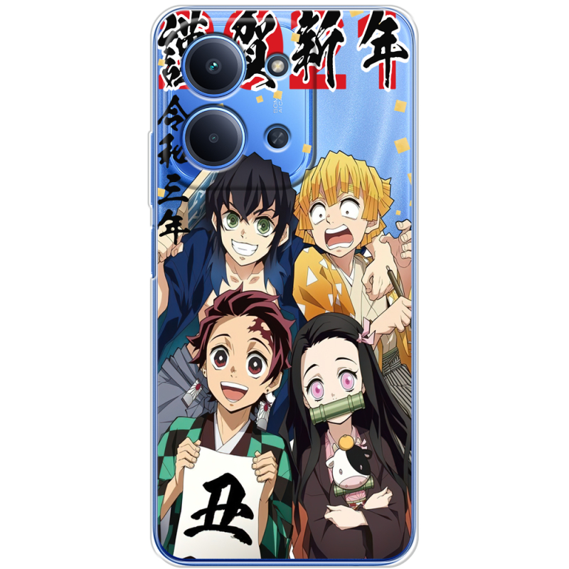 Прозорий чохол BoxFace Poco C85 Незуко та друзі