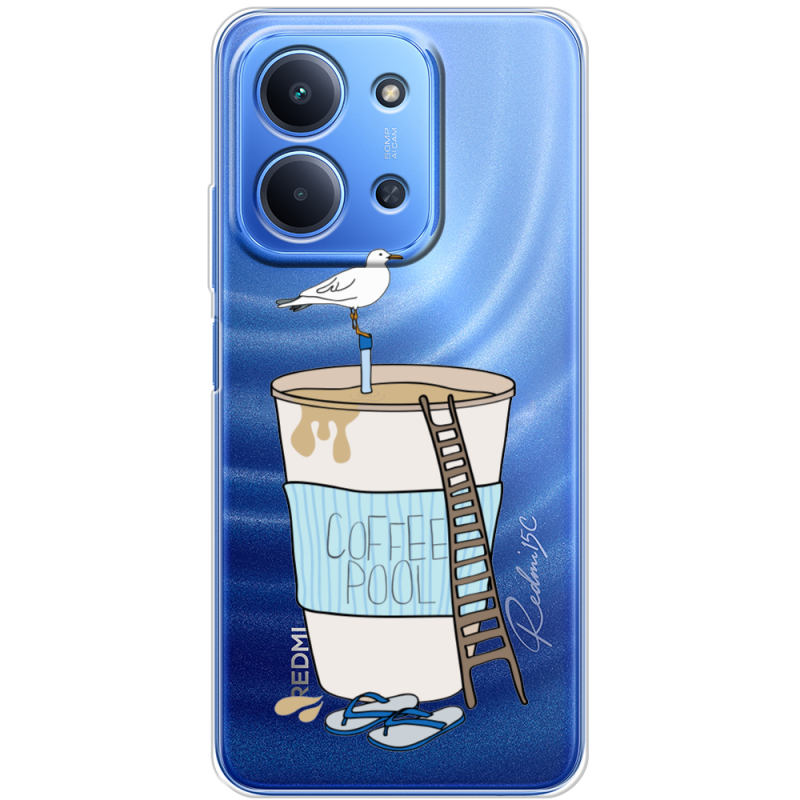 Прозорий чохол BoxFace Poco C85 Segull in Cofee Pool