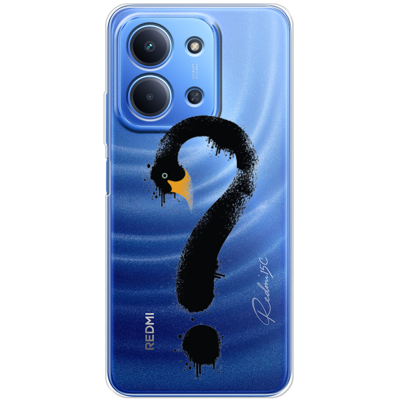 Прозорий чохол BoxFace Poco C85 Swan question