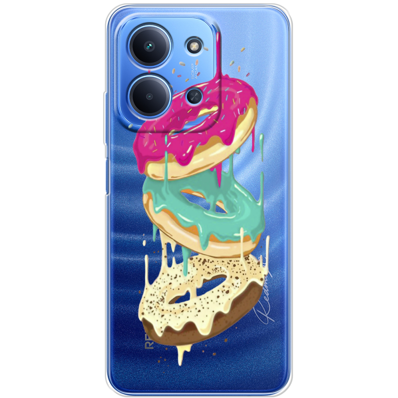 Прозорий чохол BoxFace Poco C85 Donuts