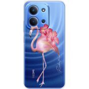 Прозорий чохол BoxFace Poco C85 Floral Flamingo