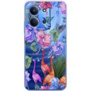 Прозорий чохол BoxFace Poco C85 Flamingo