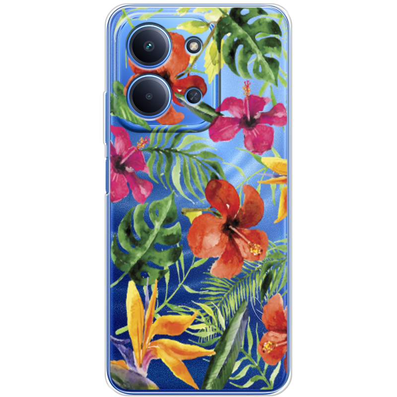 Прозорий чохол BoxFace Poco C85 Tropical Flowers