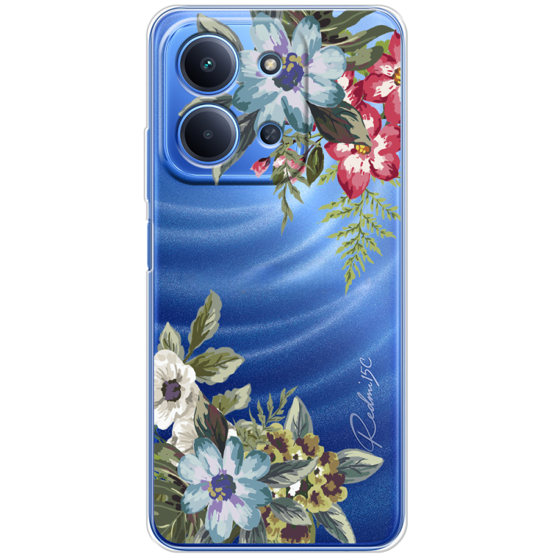 Прозорий чохол BoxFace Poco C85 Floral