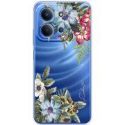 Прозорий чохол BoxFace Poco C85 Floral