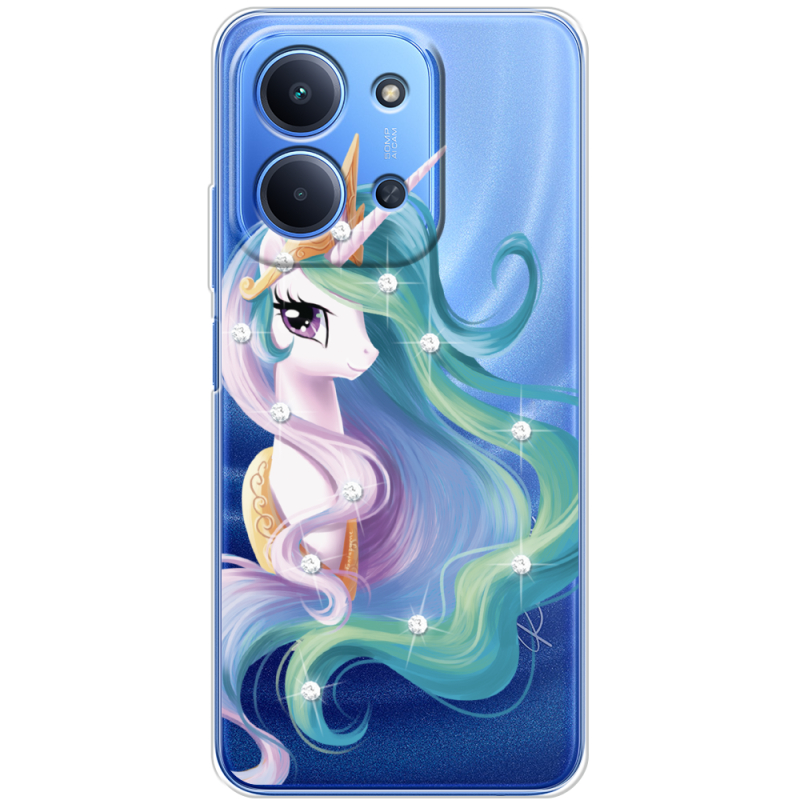 Чохол зі стразами Poco C85 Unicorn Queen