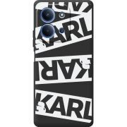 Чорний чохол BoxFace Poco C85 White Karl