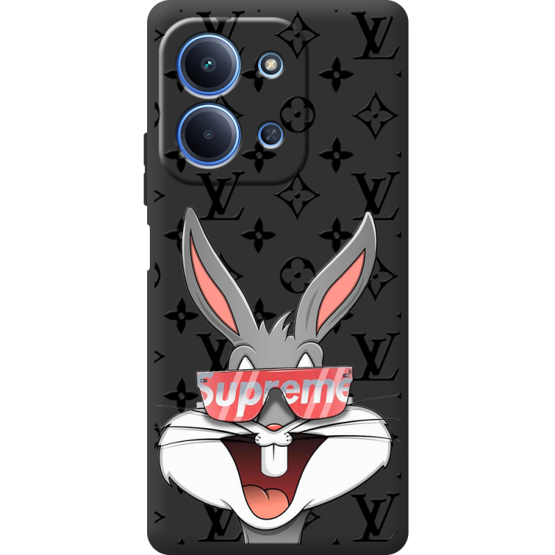 Чорний чохол BoxFace Poco C85 looney bunny