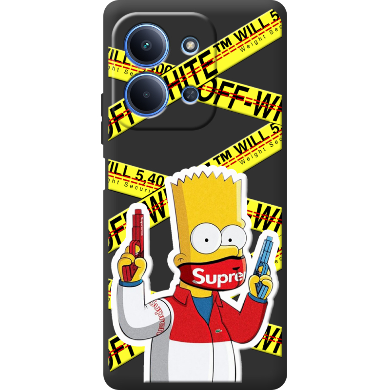 Чорний чохол BoxFace Poco C85 White Bart