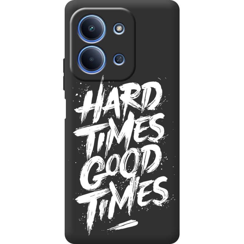 Чорний чохол BoxFace Poco C85 Hard Times Good Times