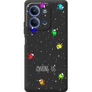 Чорний чохол BoxFace Poco C85 Among Us Invisible