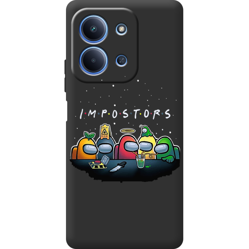 Чорний чохол BoxFace Poco C85 Among Us Impostors