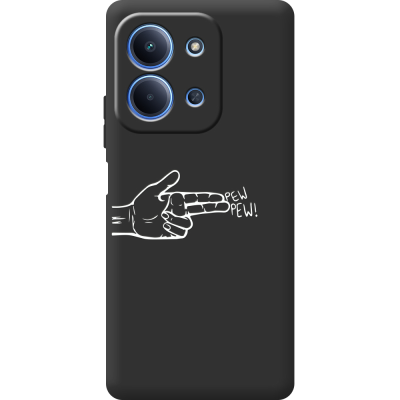 Чорний чохол BoxFace Poco C85 Pew Pew