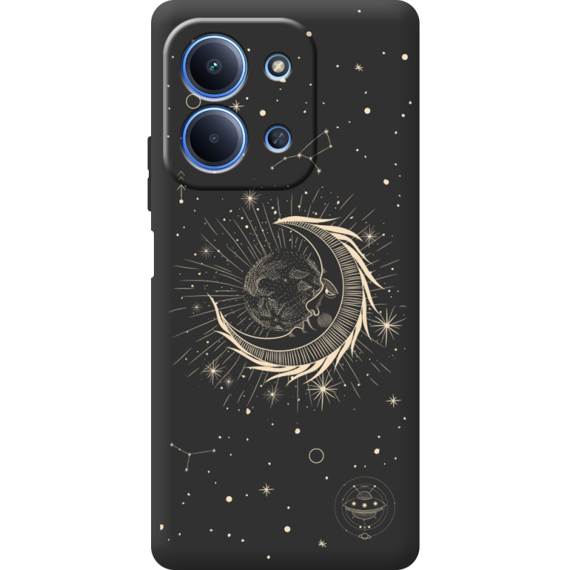 Чорний чохол BoxFace Poco C85 Moon