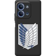 Чорний чохол BoxFace Poco C85 Атака Титанов Крылья Свободы