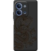 Чорний чохол BoxFace Poco C85 Chinese Dragon