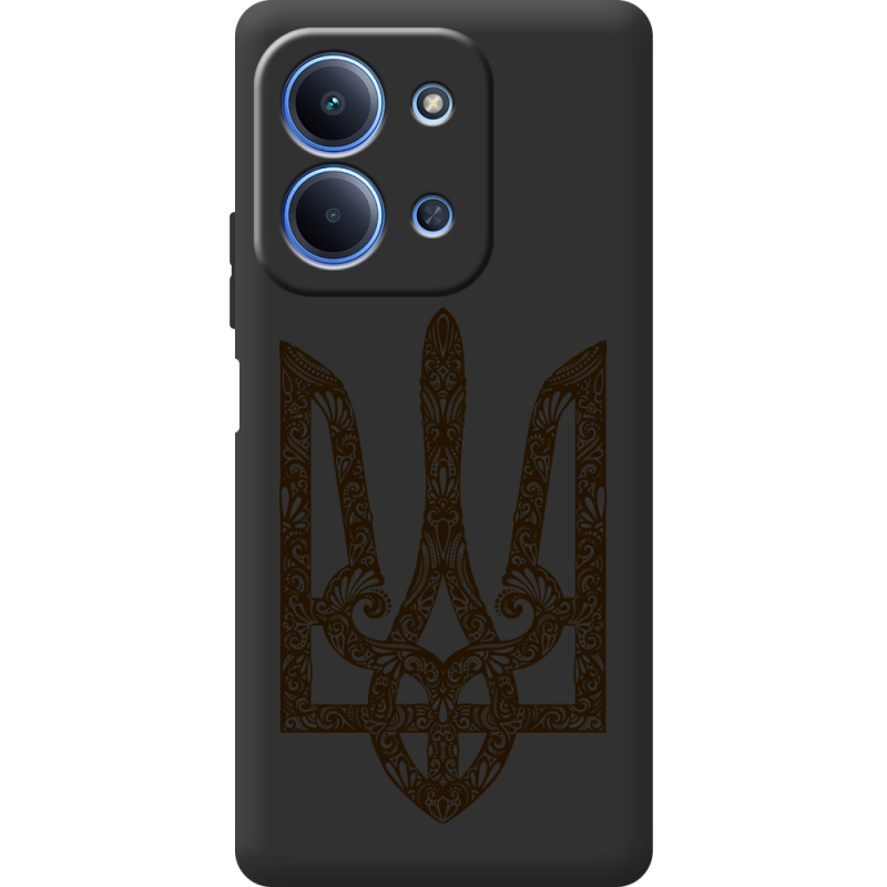 Чорний чохол BoxFace Poco C85 Ukrainian Trident