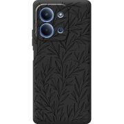 Чорний чохол BoxFace Poco C85 Leaves