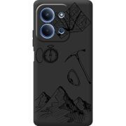 Чорний чохол BoxFace Poco C85 Mountains