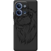 Чорний чохол BoxFace Poco C85 Lion