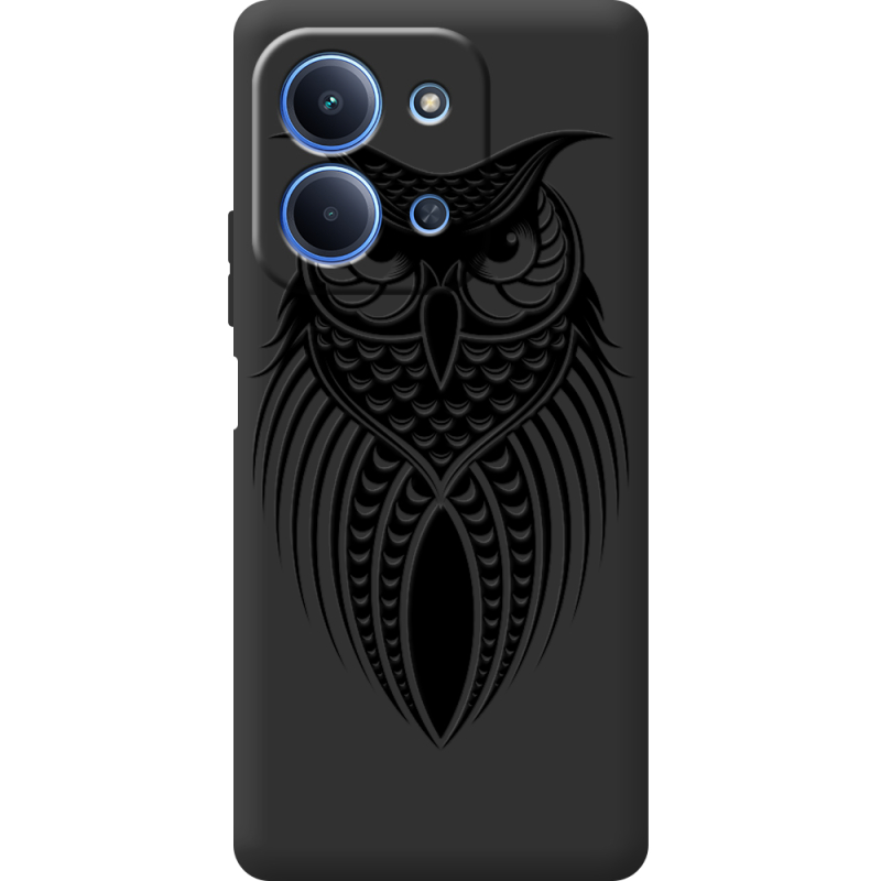 Чорний чохол BoxFace Poco C85 Owl