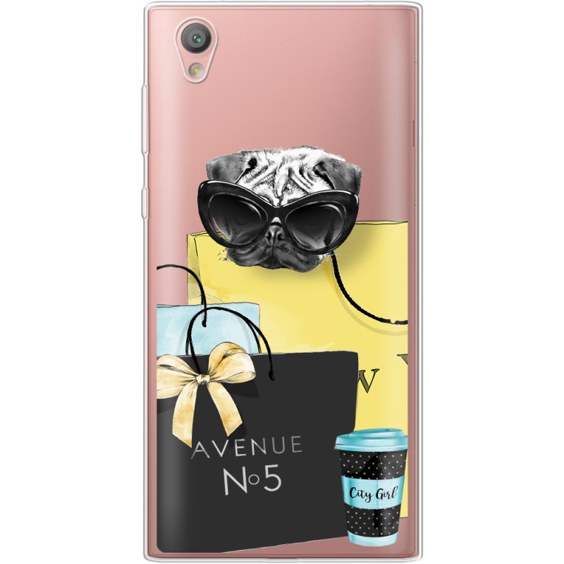 Прозрачный чехол Uprint Sony Xperia L1 G3312  Fashion Pug