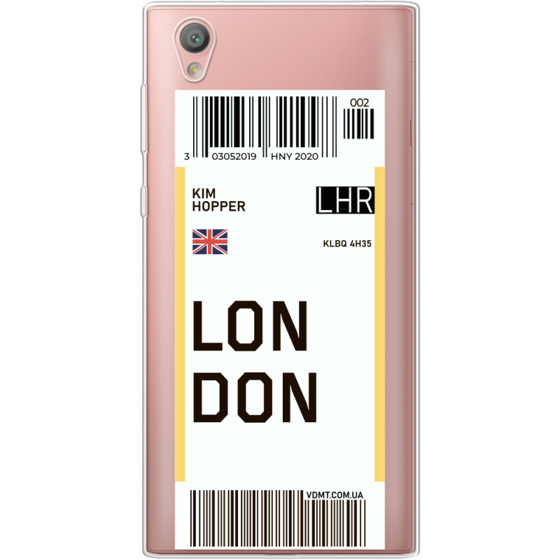 Прозрачный чехол Uprint Sony Xperia L1 G3312  Ticket London