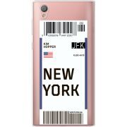 Прозрачный чехол Uprint Sony Xperia L1 G3312  Ticket New York