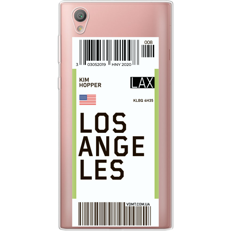 Прозрачный чехол Uprint Sony Xperia L1 G3312  Ticket Los Angeles
