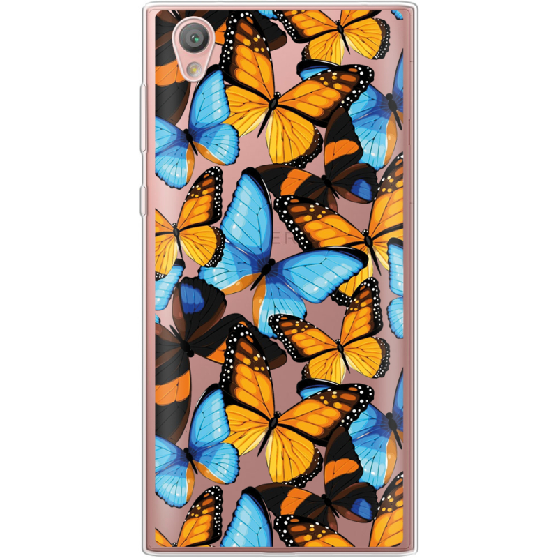 Прозрачный чехол Uprint Sony Xperia L1 G3312  Butterfly Morpho