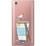 Прозрачный чехол Uprint Sony Xperia L1 G3312  Segull in Cofee Pool