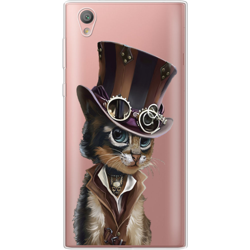Прозрачный чехол Uprint Sony Xperia L1 G3312  Steampunk Cat