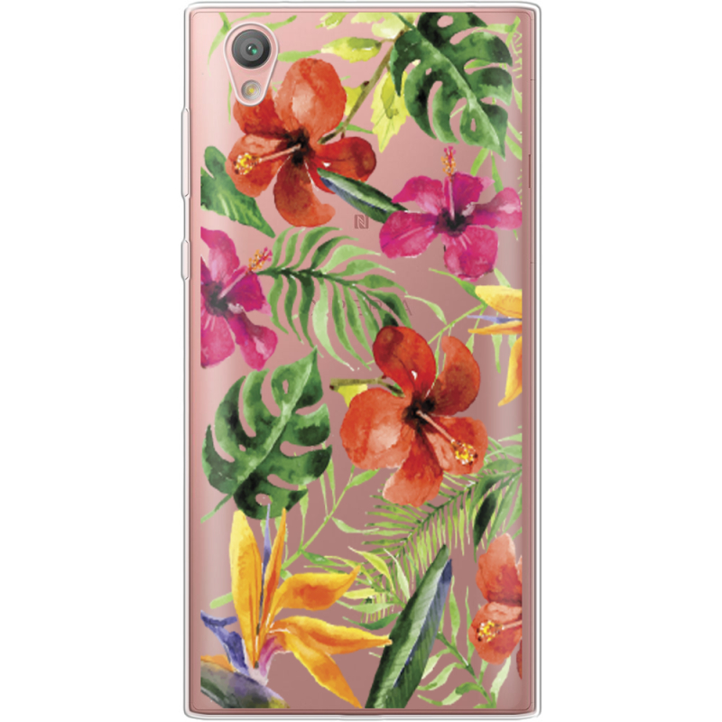Прозрачный чехол Uprint Sony Xperia L1 G3312  Tropical Flowers