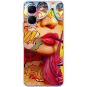 Чохол BoxFace Infinix Smart 10 Yellow Girl Pop Art