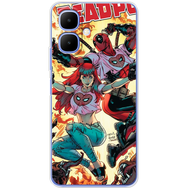 Чохол BoxFace Infinix Smart 10 Deadpool and Mary Jane