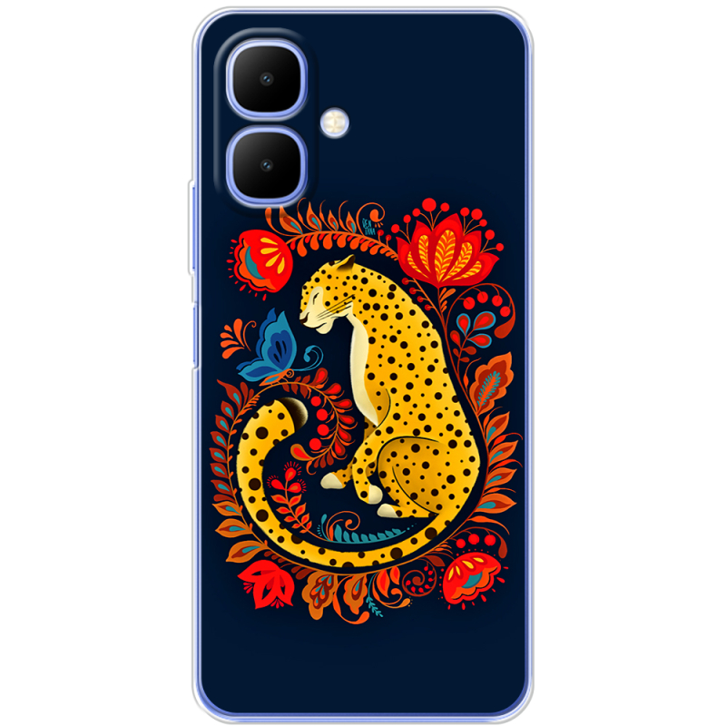 Чохол BoxFace Infinix Smart 10 Petrykivka Leopard