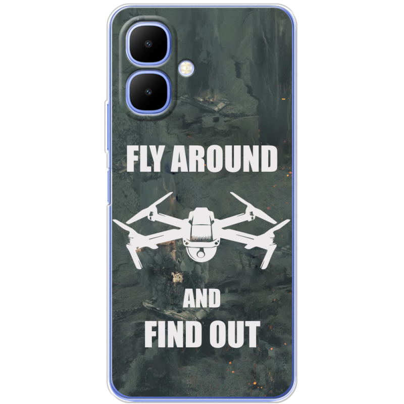 Чохол BoxFace Infinix Smart 10 Дрон Fly Around