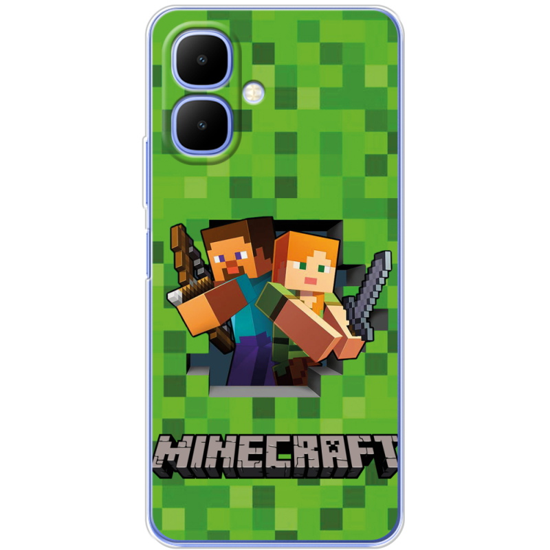 Чохол BoxFace Infinix Smart 10 Майнкрафт Стів і Алекс