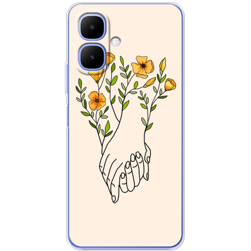 Чохол BoxFace Infinix Smart 10 Flower Hands