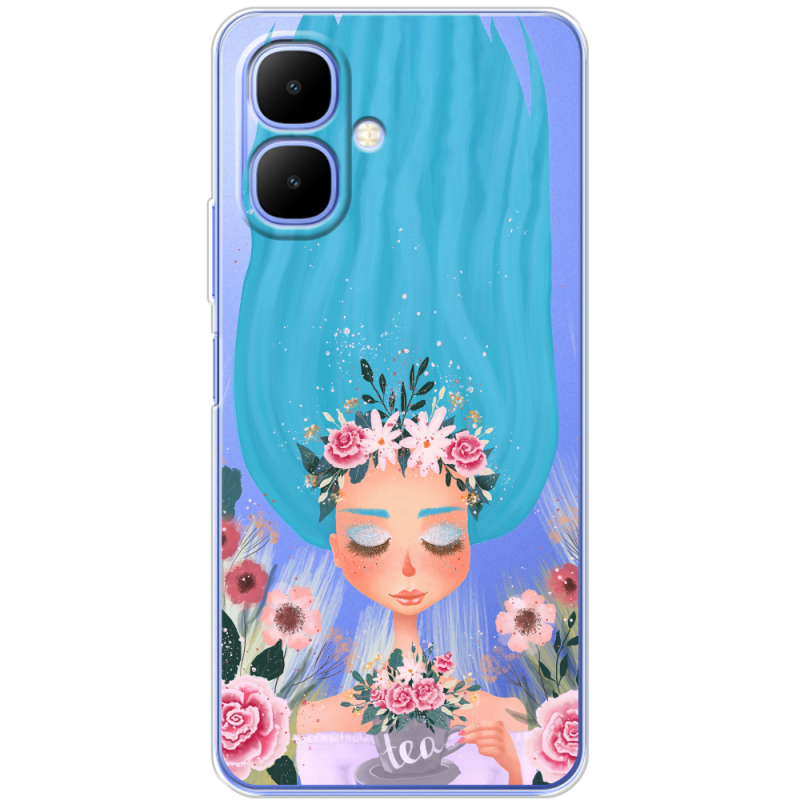 Прозорий чохол BoxFace Infinix Smart 10 Blue Hair