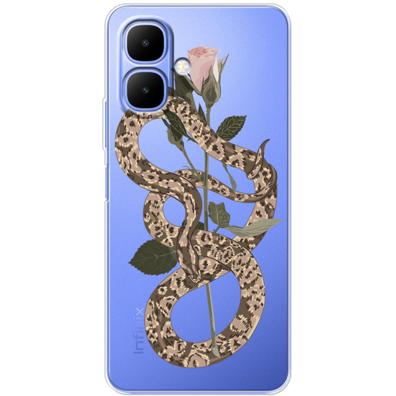 Прозорий чохол BoxFace Infinix Smart 10 Glamor Snake