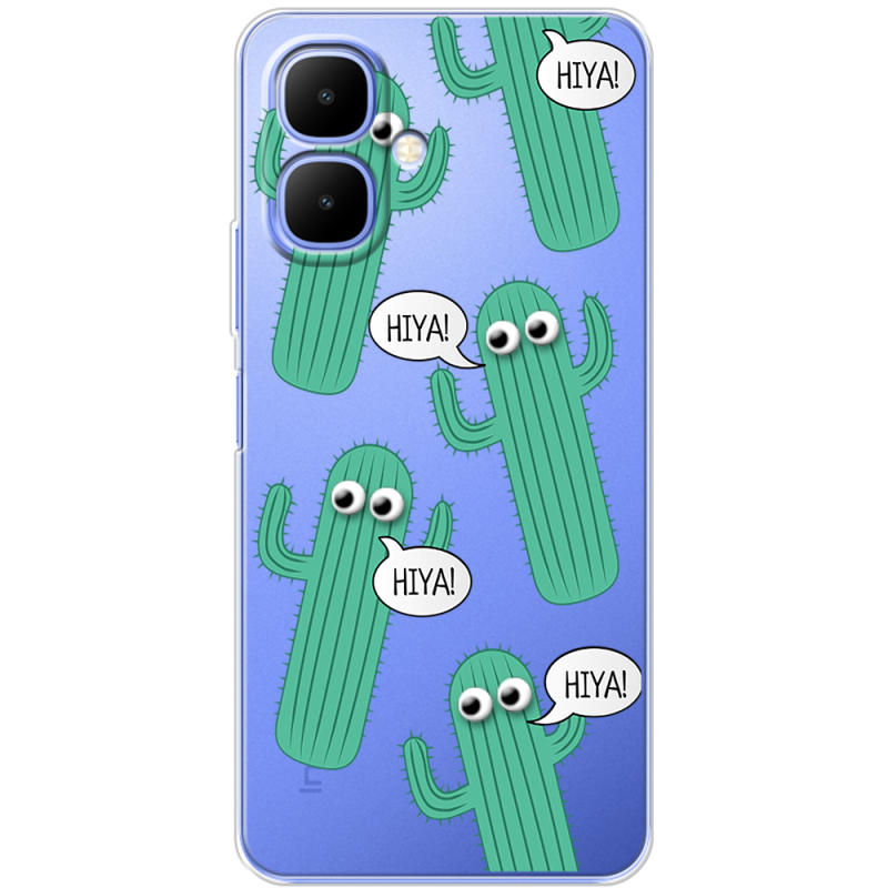 Прозорий чохол BoxFace Infinix Smart 10 с 3D-глазками HIYA