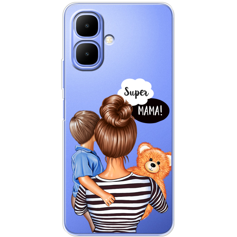 Прозорий чохол BoxFace Infinix Smart 10 Super Mama and Son