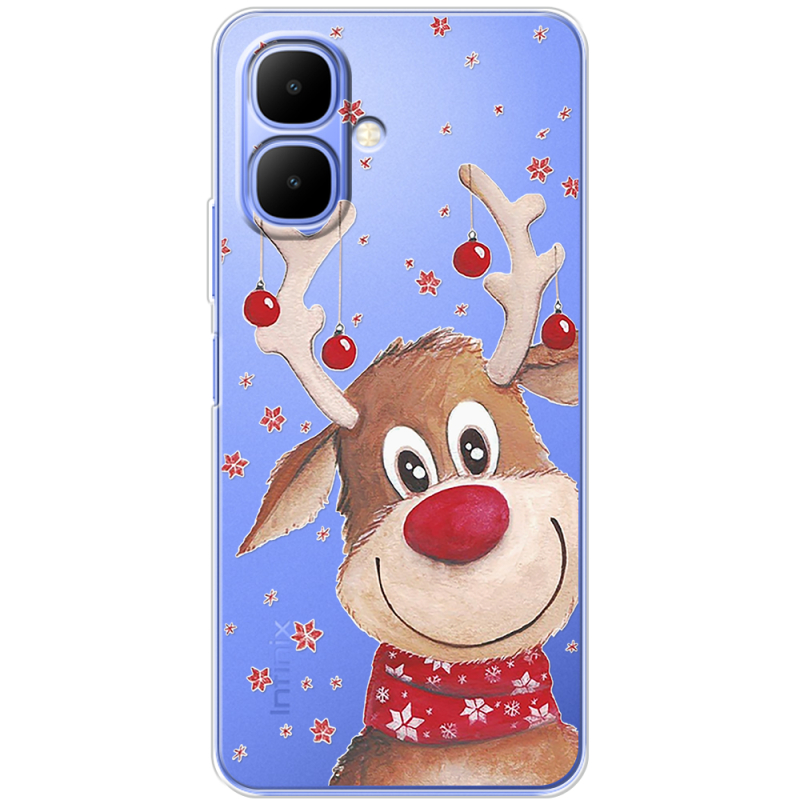 Прозорий чохол BoxFace Infinix Smart 10 Winter Deer