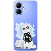 Прозорий чохол BoxFace Infinix Smart 10 Cat Style