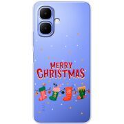 Прозорий чохол BoxFace Infinix Smart 10 Merry Christmas